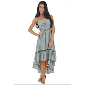 High Low Dress with Front Tie